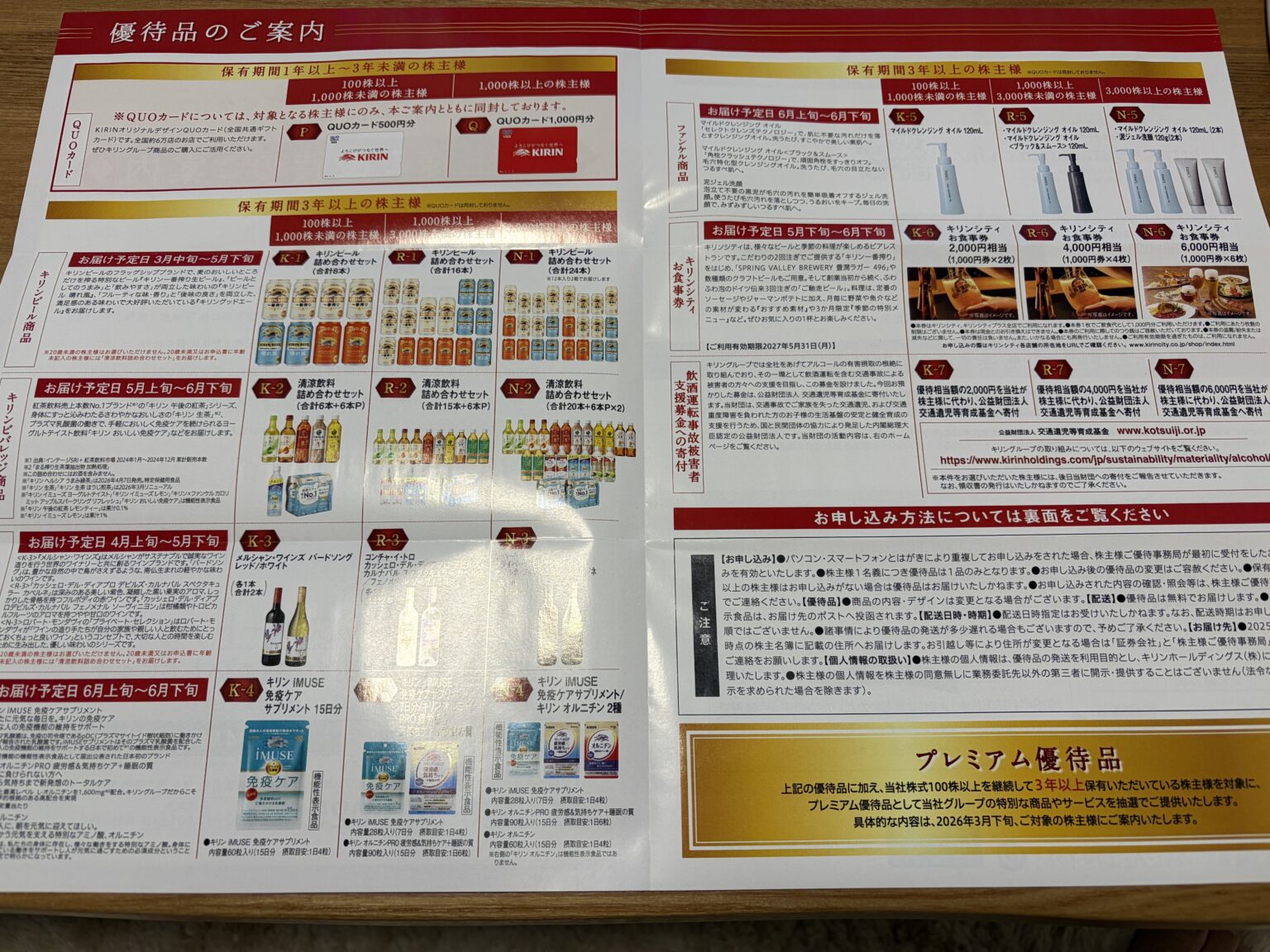【株主優待】キリンホールディングス(2503)からQUOカード500円が到着|100株・1年以上保有 | 株主優待 × 高配当でゆるくお金を ...